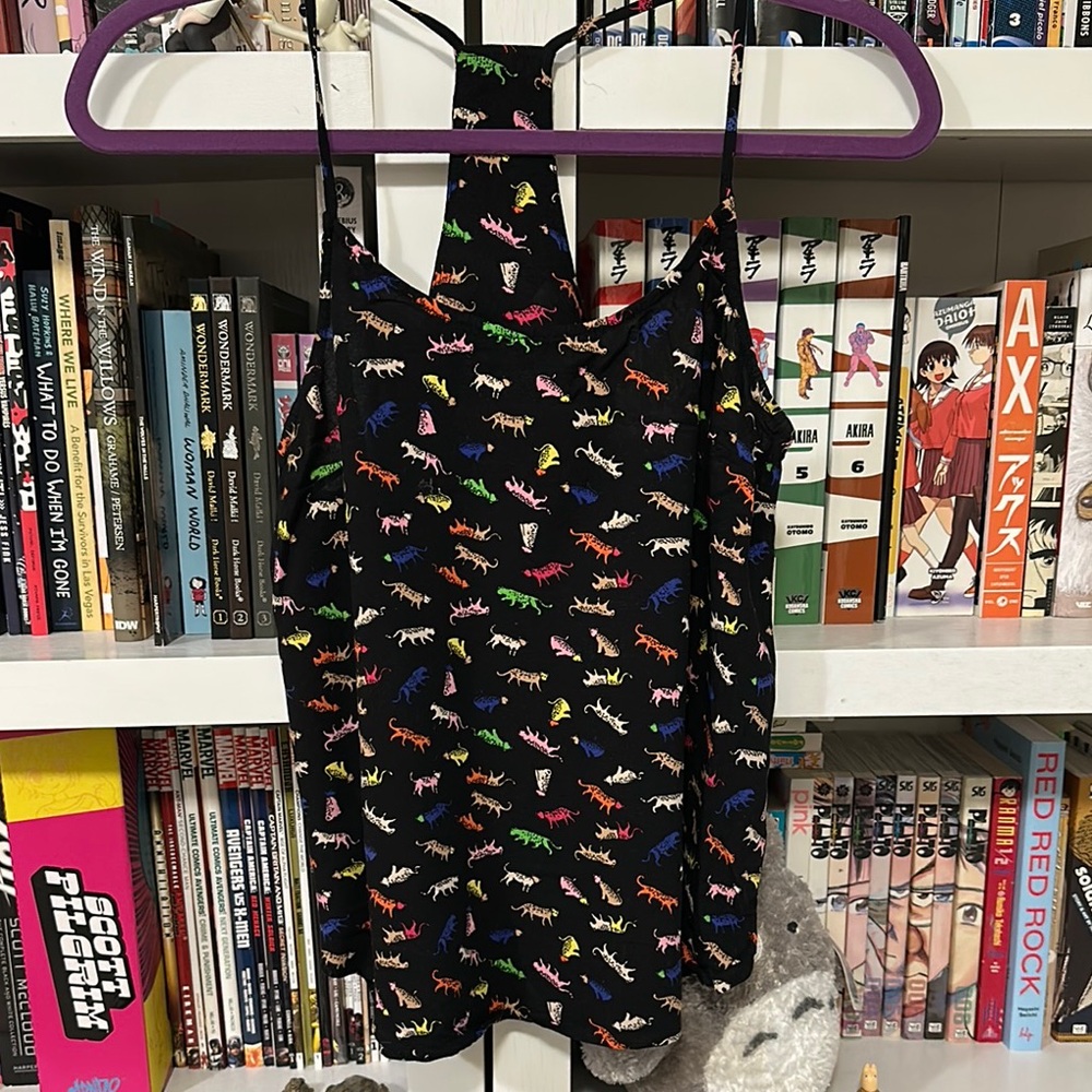 Colorful Dinosaur Print Tank Top